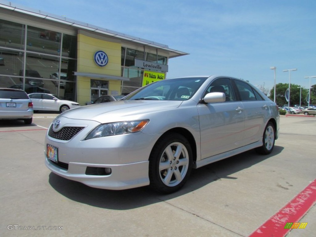 2009 Camry SE V6 - Classic Silver Metallic / Charcoal photo #1