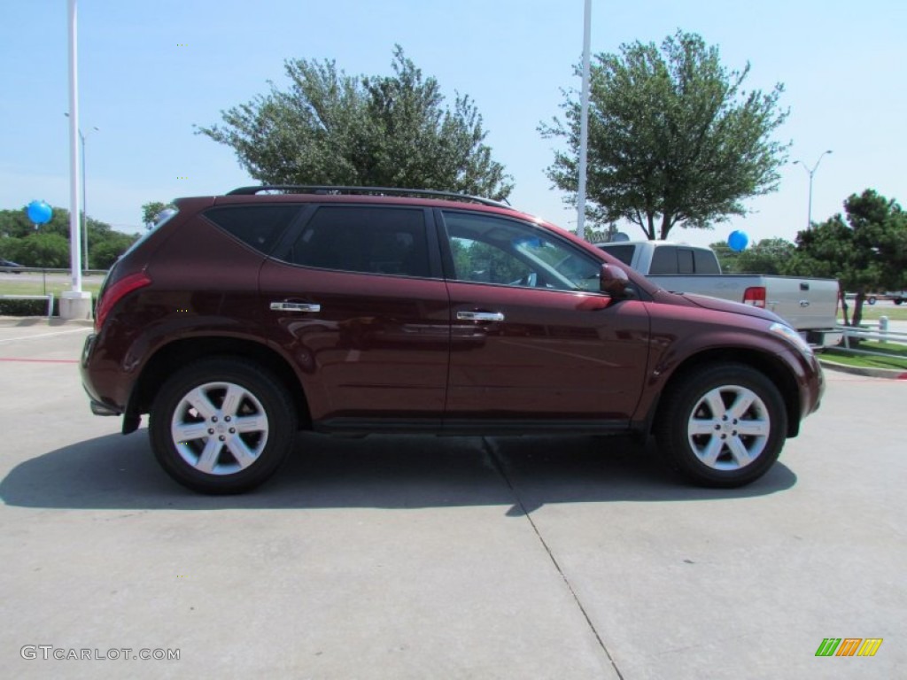 2007 Murano S AWD - Merlot Pearl / Charcoal photo #6