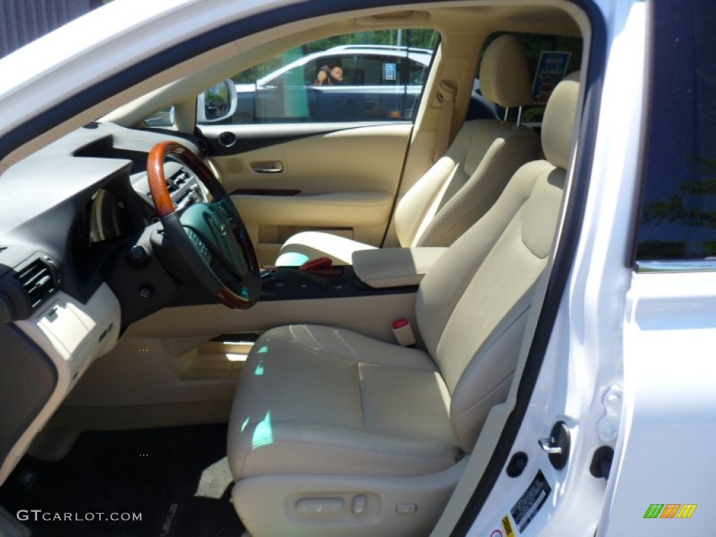 2010 RX 450h AWD Hybrid - Starfire White Pearl / Parchment/Brown Walnut photo #9