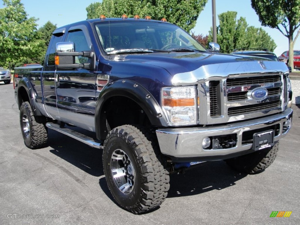 Dark Blue Pearl Metallic 2008 Ford F250 Super Duty XLT SuperCab 4x4 Exterior Photo #50147947
