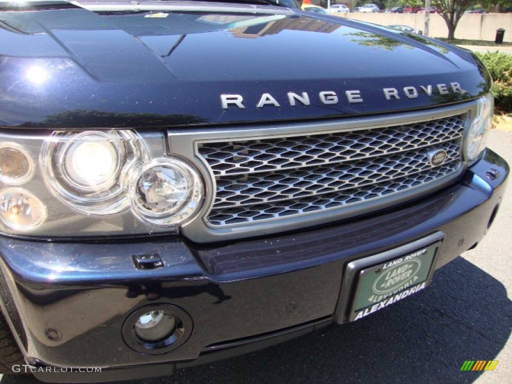 2008 Range Rover V8 HSE - Buckingham Blue Metallic / Navy Blue/Ivory photo #14