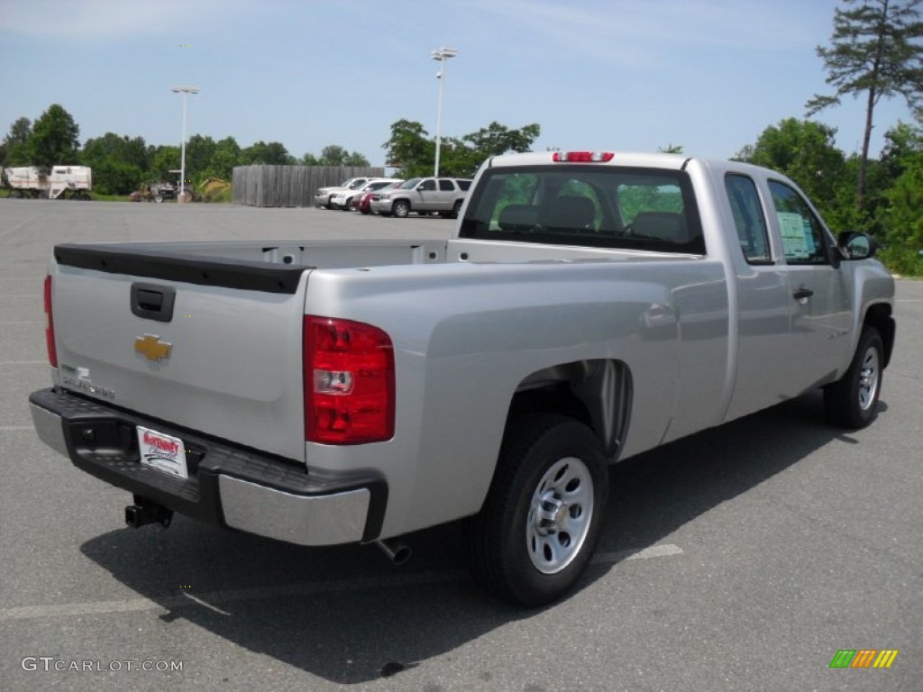 2011 Silverado 1500 Extended Cab - Sheer Silver Metallic / Dark Titanium photo #4