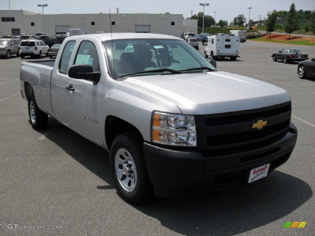 2011 Silverado 1500 Extended Cab - Sheer Silver Metallic / Dark Titanium photo #5