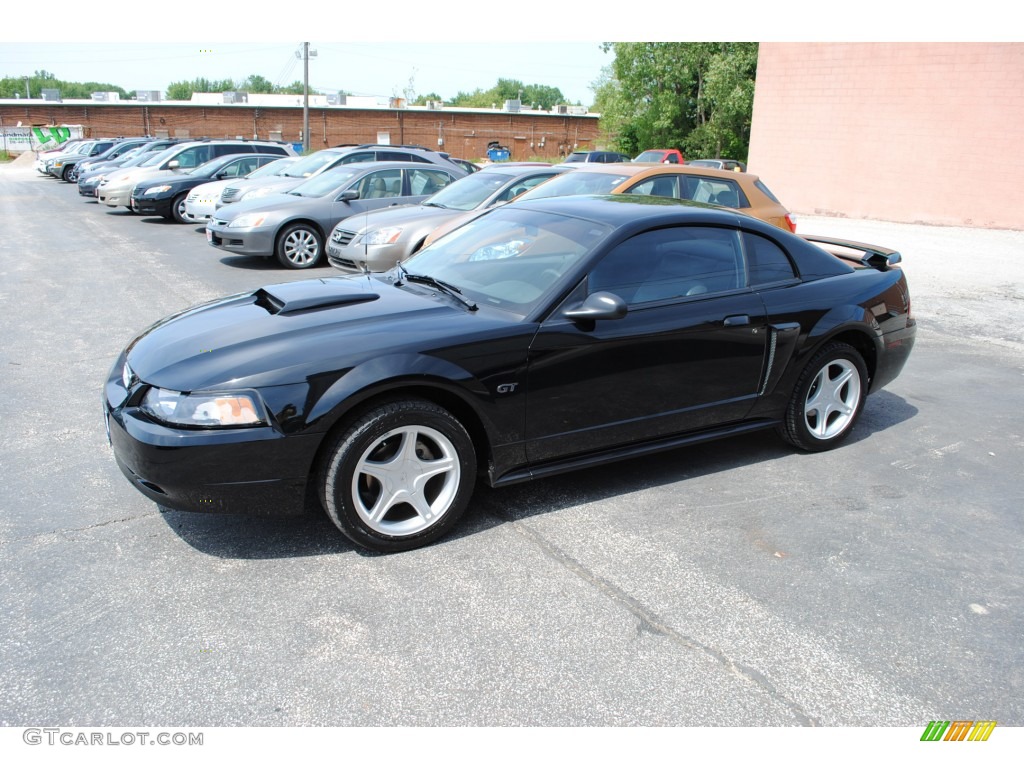 2001 Mustang GT Coupe - Black / Medium Graphite photo #4