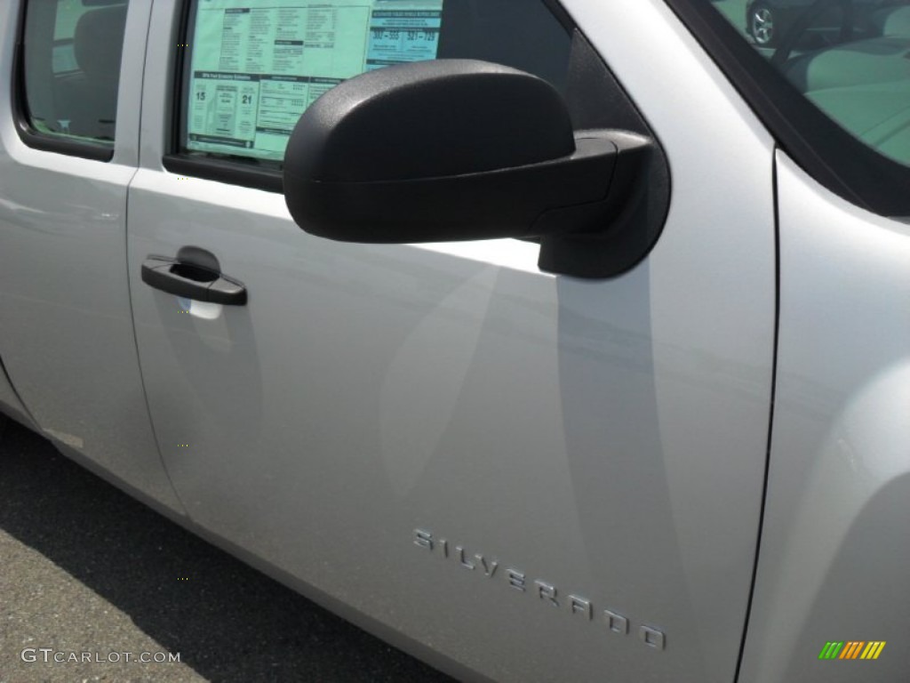 2011 Silverado 1500 Extended Cab - Sheer Silver Metallic / Dark Titanium photo #23