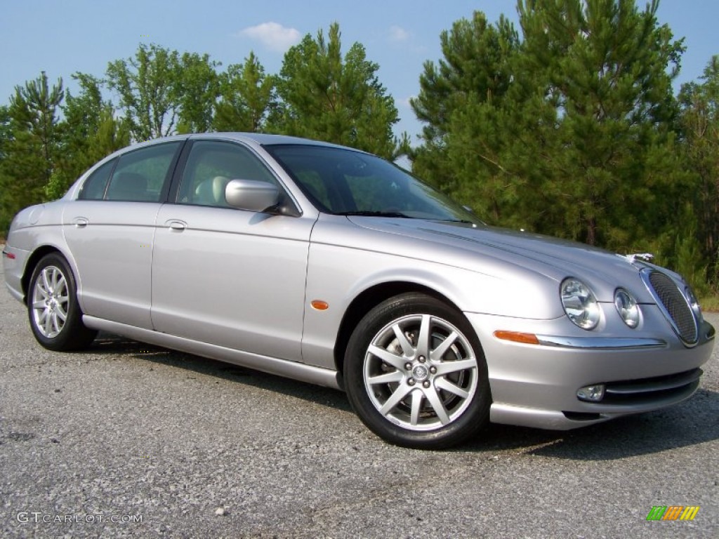 Platinum Silver 2001 Jaguar S-Type 4.0 Exterior Photo #50153714