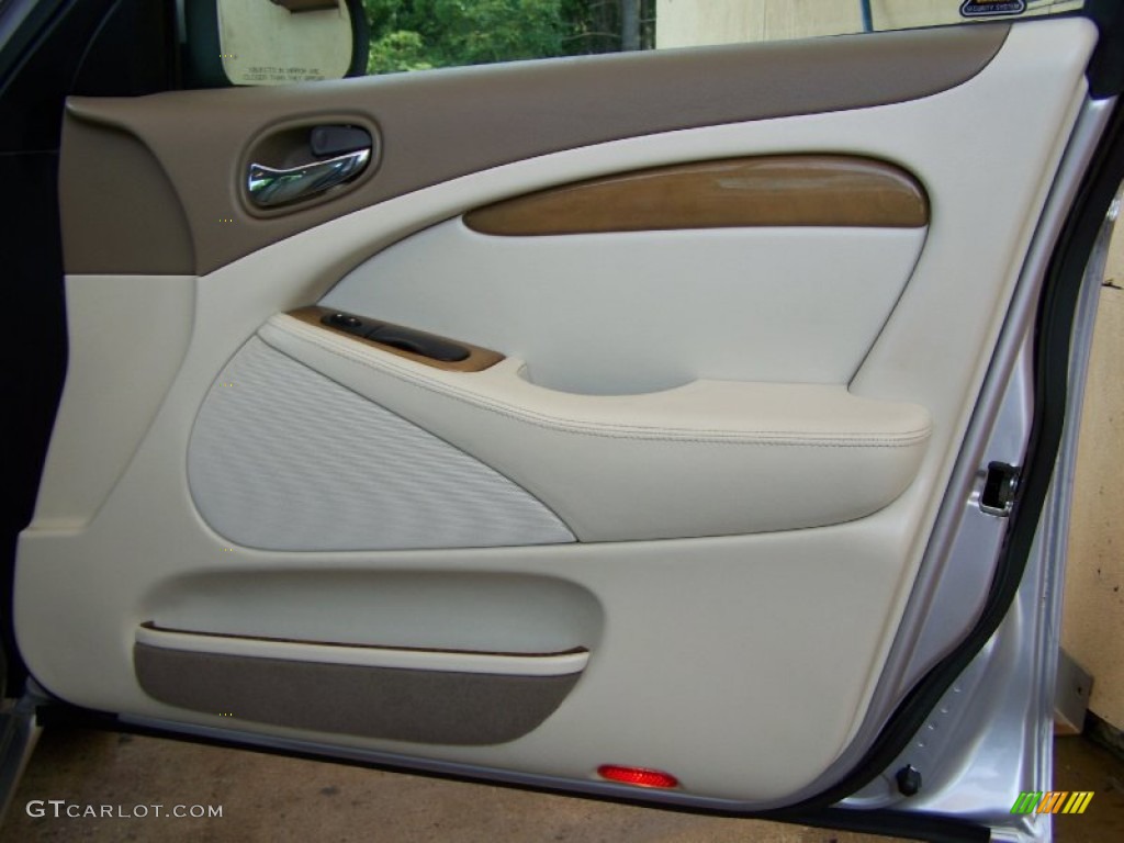 2001 Jaguar S-Type 4.0 Cashmere Door Panel Photo #50154215
