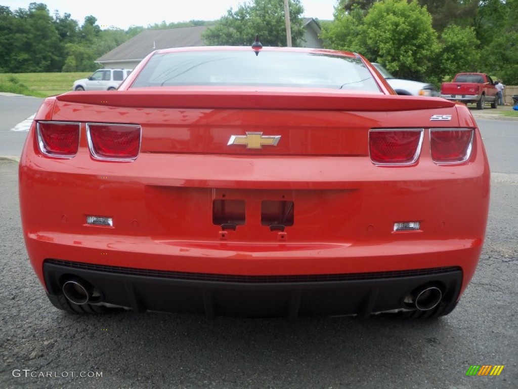 Inferno Orange Metallic 2011 Chevrolet Camaro SS Coupe Exterior Photo #50154863