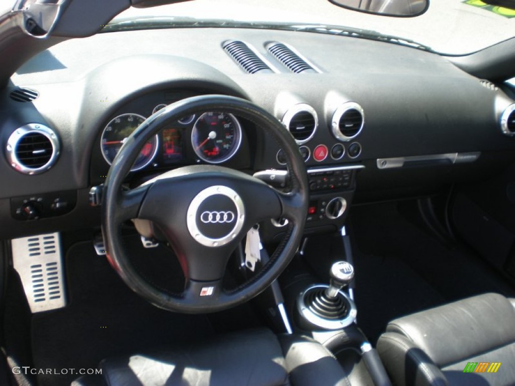 2001 Audi TT 1.8T quattro Roadster Ebony Black Dashboard Photo #50154962
