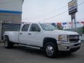 Summit White - Silverado 3500HD LT Crew Cab 4x4 Dually Photo No. 3