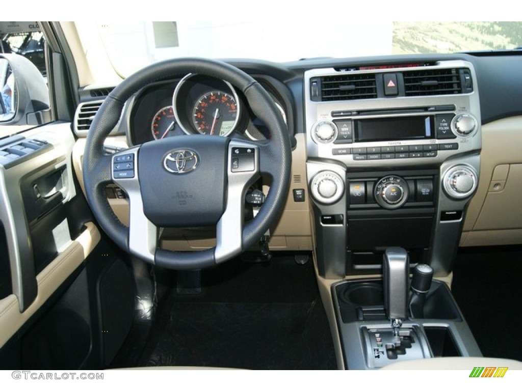 2011 4Runner SR5 4x4 - Blizzard White Pearl / Sand Beige Leather photo #10