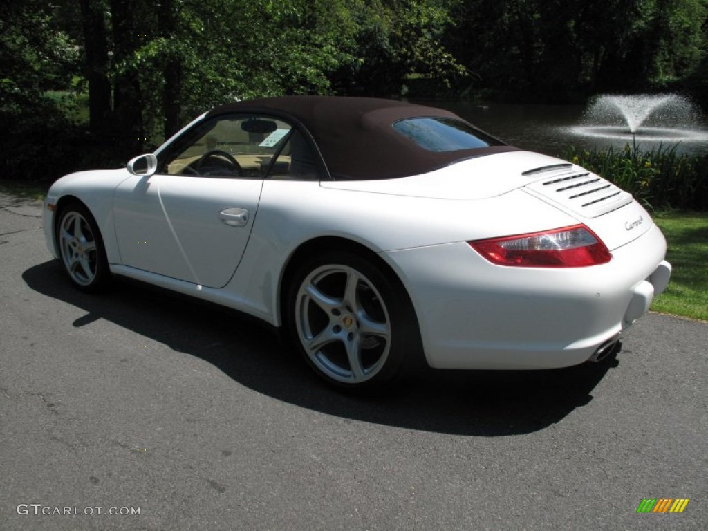 Carrara White 2008 Porsche 911 Carrera 4 Cabriolet Exterior Photo #50155913