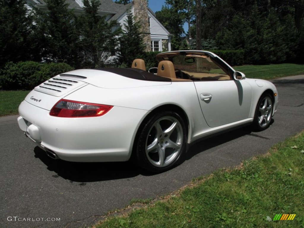 Carrara White 2008 Porsche 911 Carrera 4 Cabriolet Exterior Photo #50155946