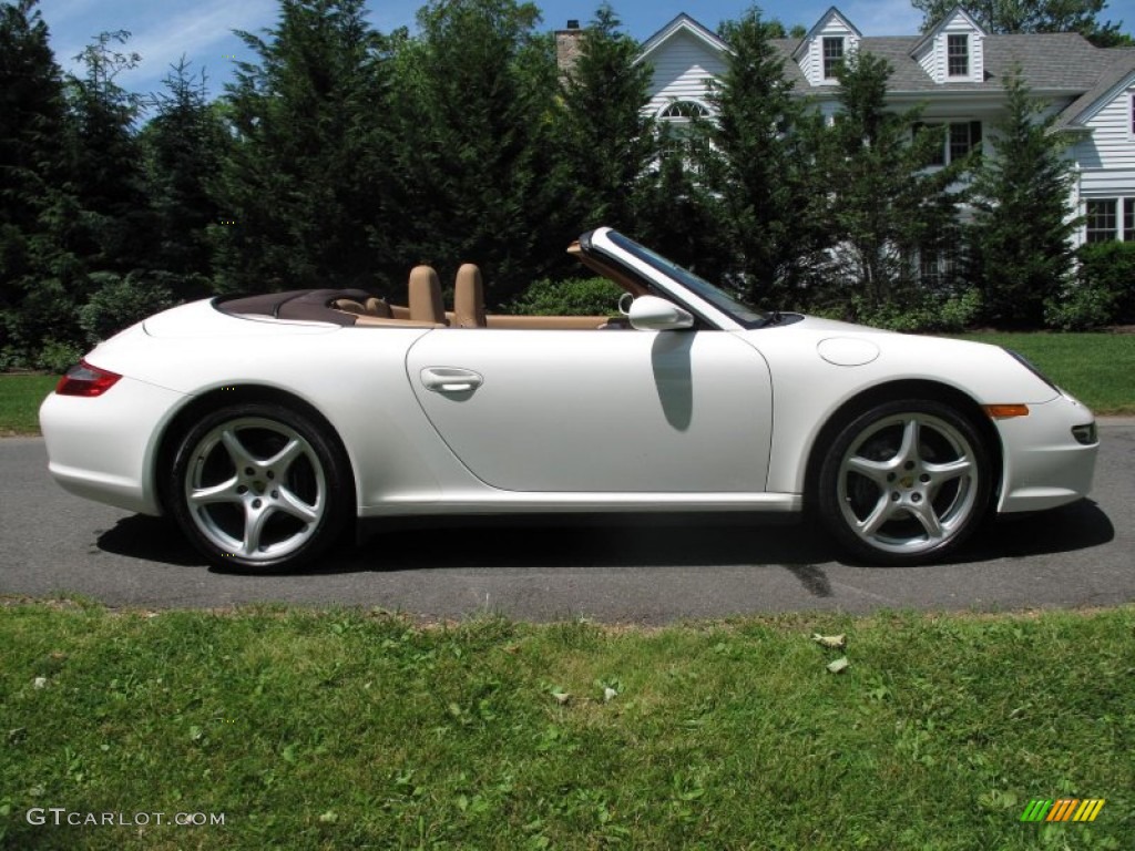 Carrara White 2008 Porsche 911 Carrera 4 Cabriolet Exterior Photo #50155961