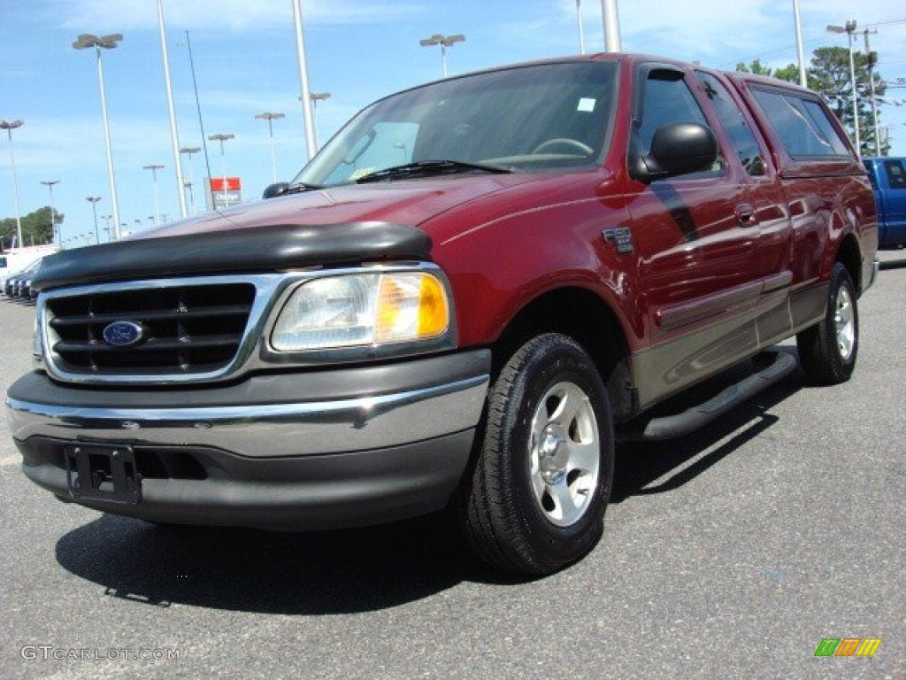 2003 F150 XLT SuperCab - Toreador Red Metallic / Medium Parchment Beige photo #1