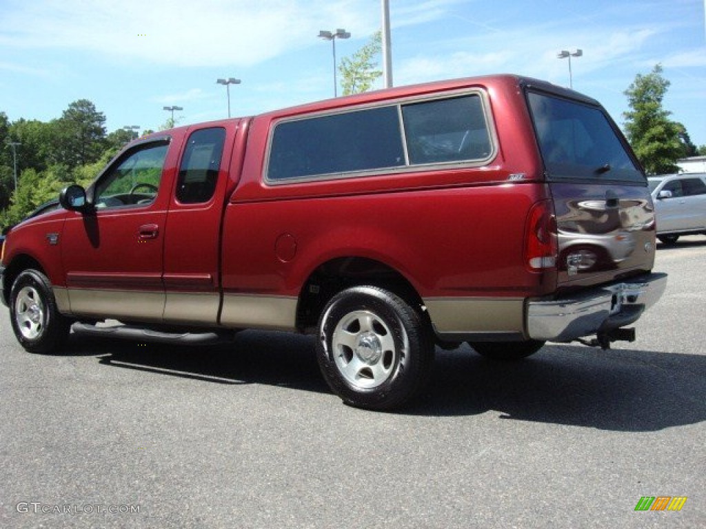 2003 F150 XLT SuperCab - Toreador Red Metallic / Medium Parchment Beige photo #4