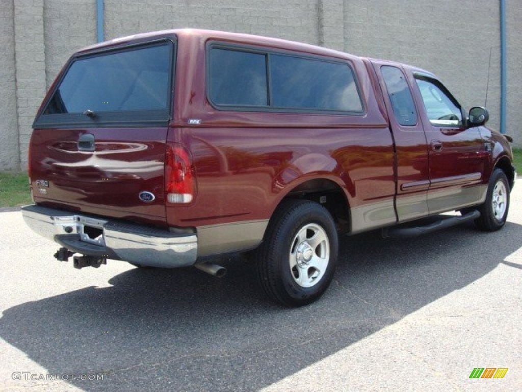 2003 F150 XLT SuperCab - Toreador Red Metallic / Medium Parchment Beige photo #5