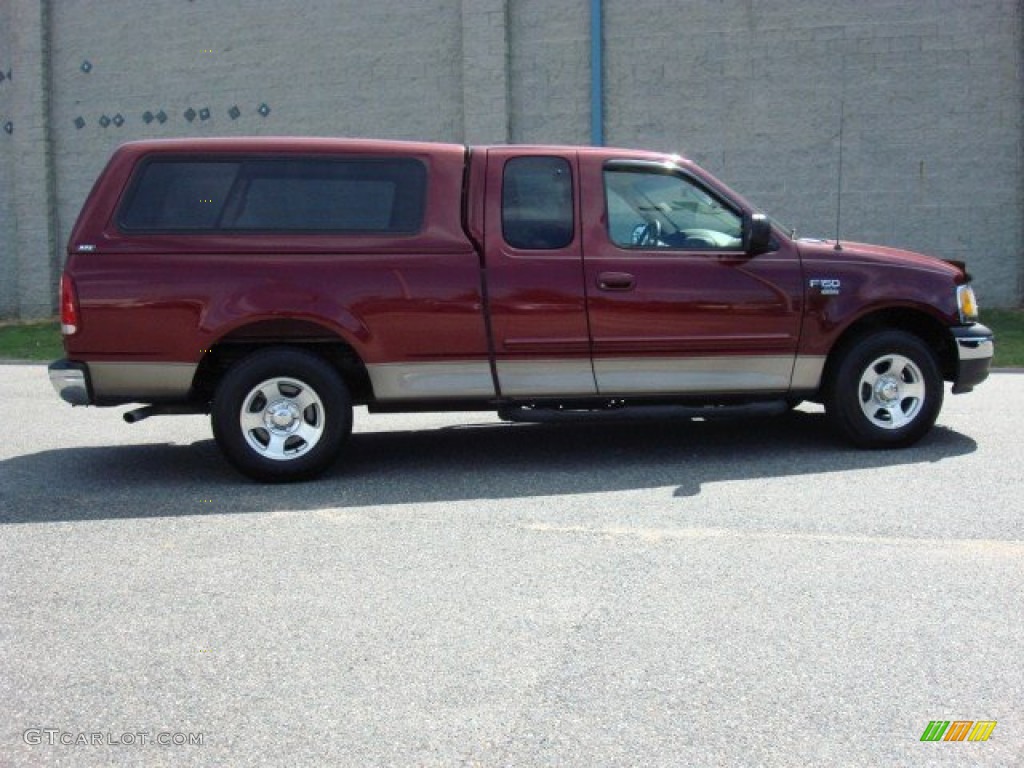 2003 F150 XLT SuperCab - Toreador Red Metallic / Medium Parchment Beige photo #6