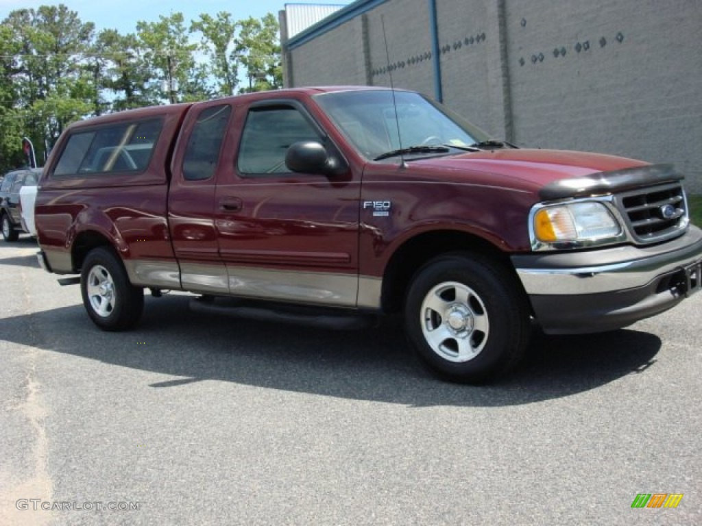 2003 F150 XLT SuperCab - Toreador Red Metallic / Medium Parchment Beige photo #7