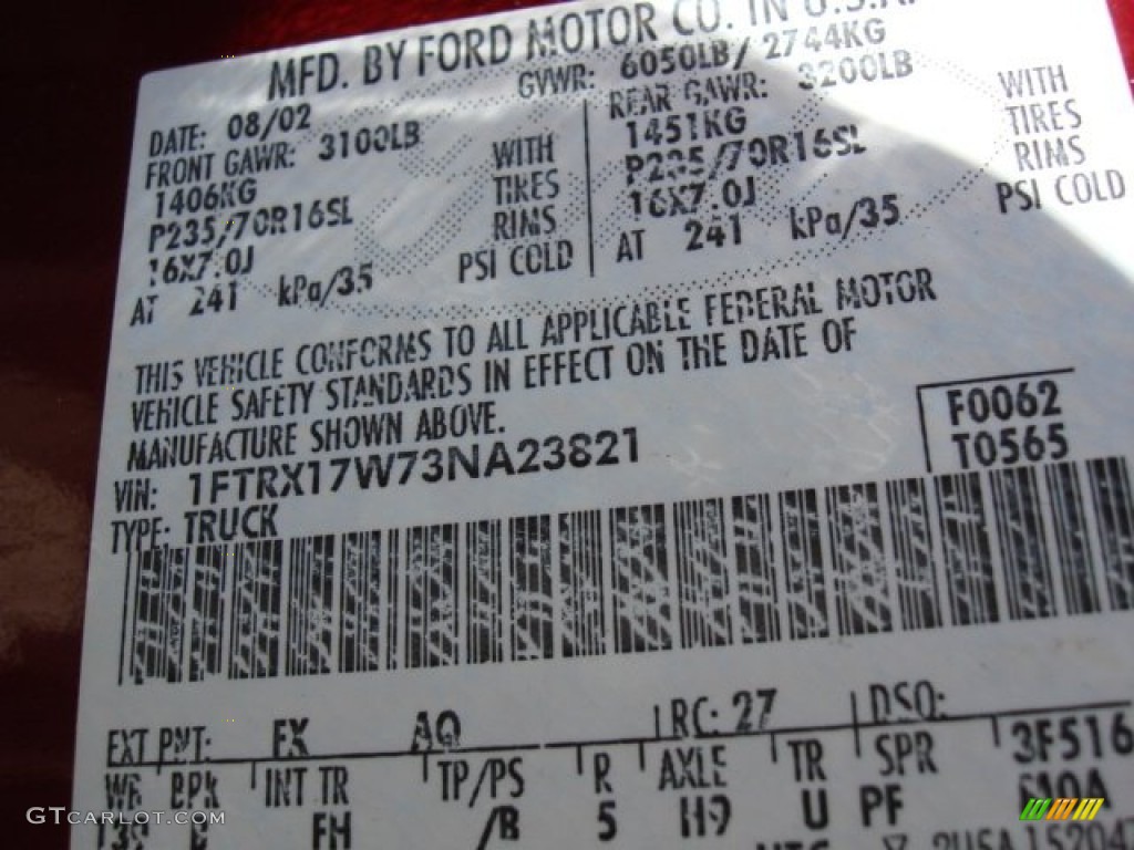 2003 F150 XLT SuperCab - Toreador Red Metallic / Medium Parchment Beige photo #21