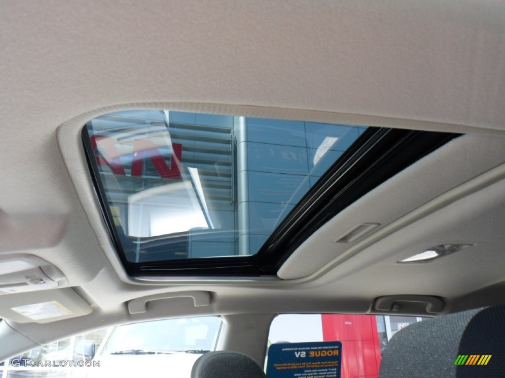2011 Rogue SV AWD - Frosted Steel Metallic / Black photo #3