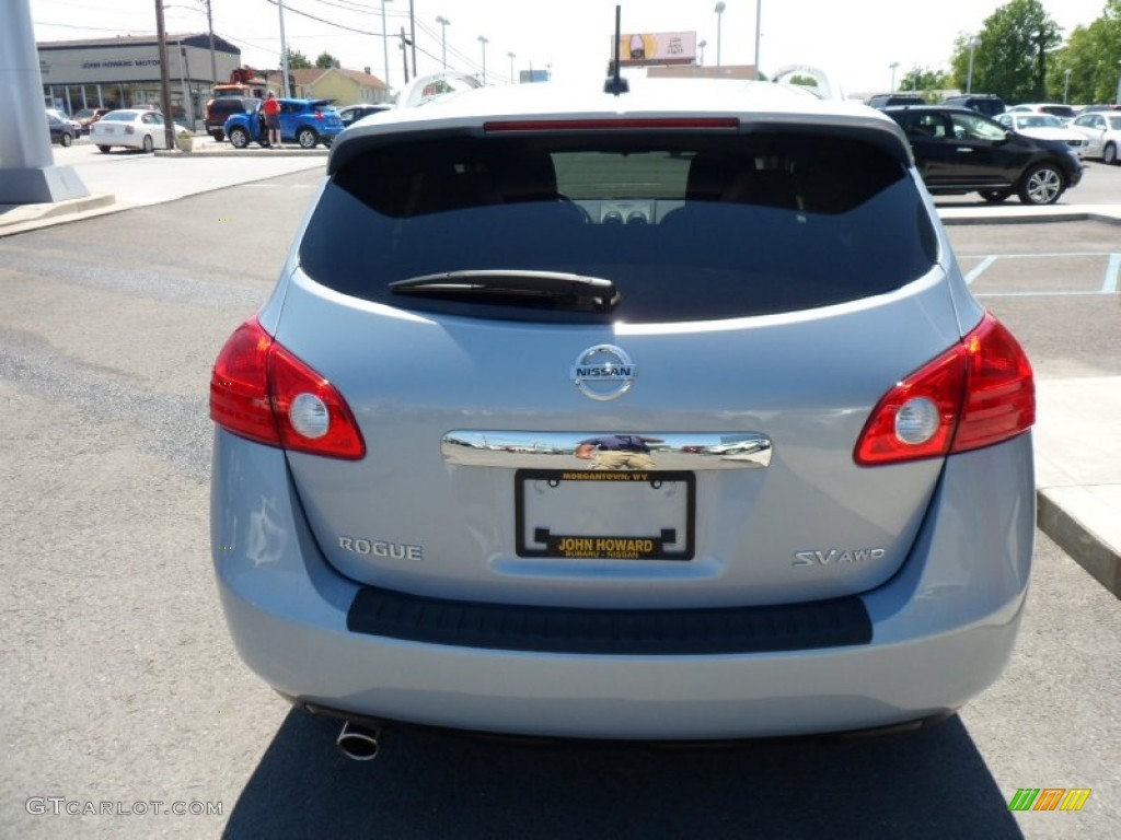 2011 Rogue SV AWD - Frosted Steel Metallic / Black photo #9