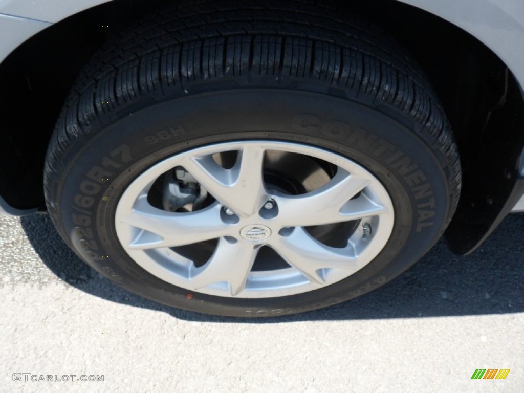 2011 Rogue SV AWD - Frosted Steel Metallic / Black photo #13