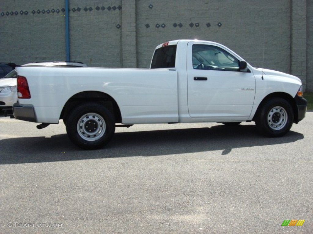 2010 Ram 1500 ST Regular Cab - Stone White / Dark Slate/Medium Graystone photo #8