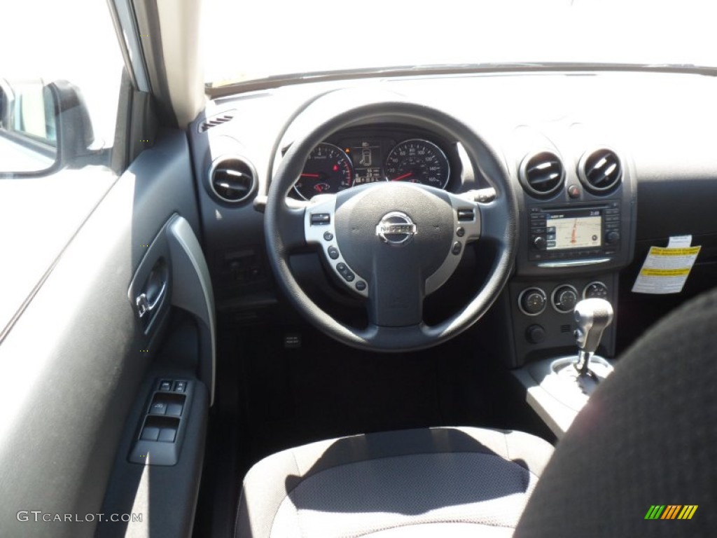 2011 Rogue SV AWD - Frosted Steel Metallic / Black photo #16