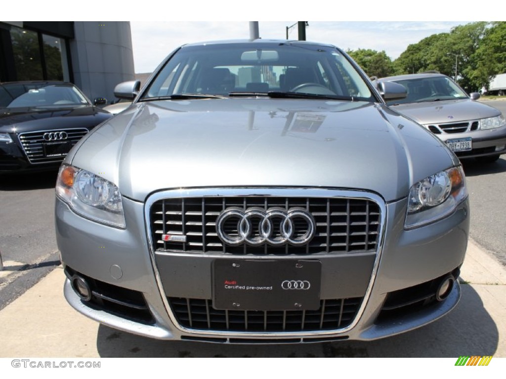 2008 A4 2.0T quattro S-Line Sedan - Quartz Grey Metallic / Black photo #2