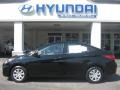 2012 Ultra Black Hyundai Accent GLS 4 Door  photo #1