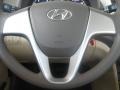 Beige 2012 Hyundai Accent GLS 4 Door Steering Wheel