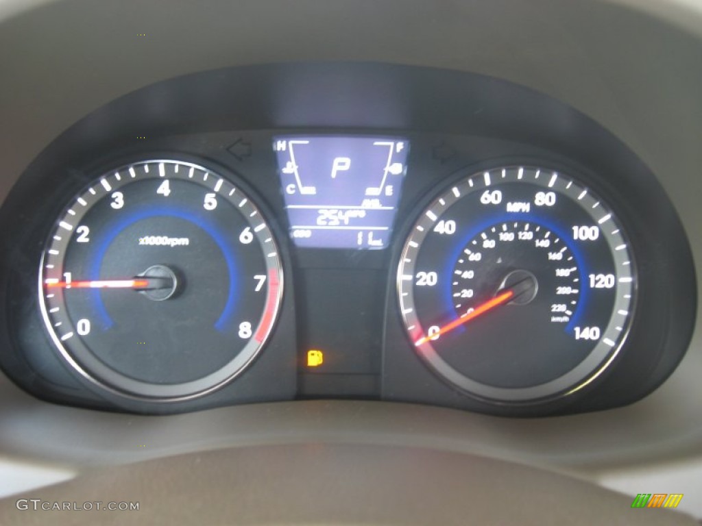 2012 Hyundai Accent GLS 4 Door Gauges Photo #50158688