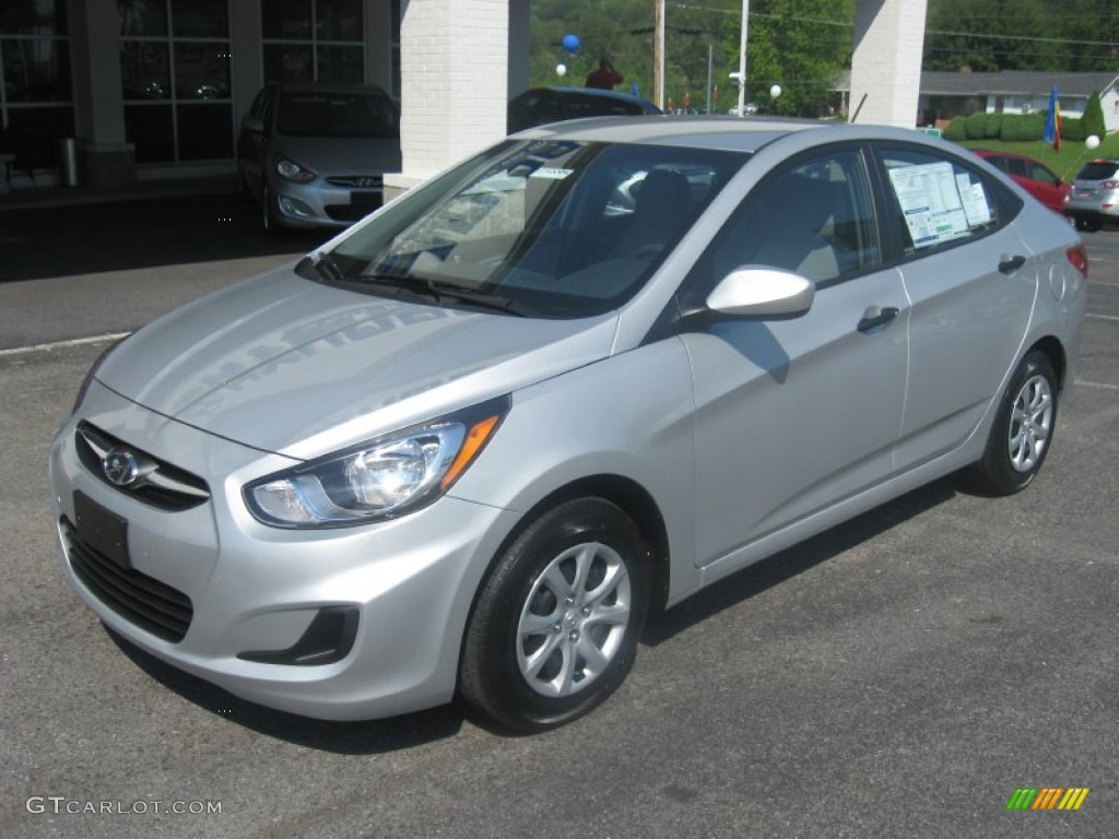 Ironman Silver 2012 Hyundai Accent GLS 4 Door Exterior Photo #50159114