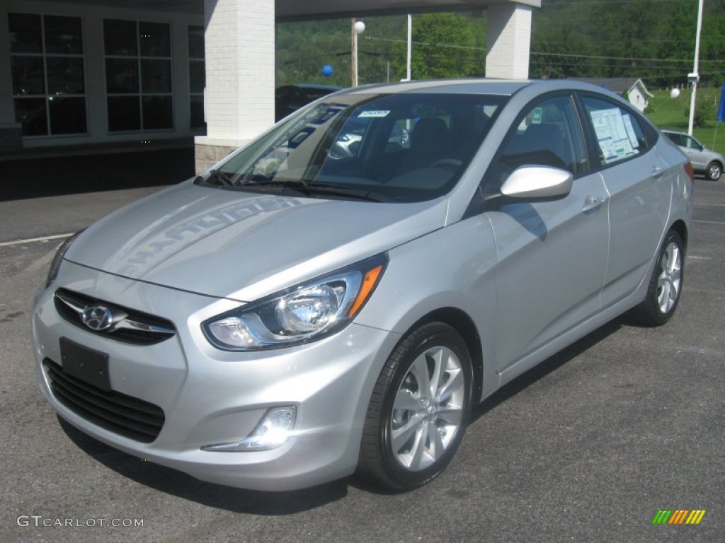 Ironman Silver 2012 Hyundai Accent GLS 4 Door Exterior Photo #50159516