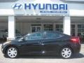 Black Noir Pearl 2011 Hyundai Elantra GLS Exterior