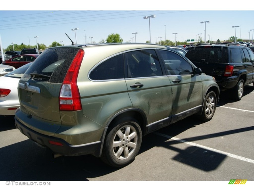 2007 CR-V EX 4WD - Green Tea Metallic / Ivory photo #2