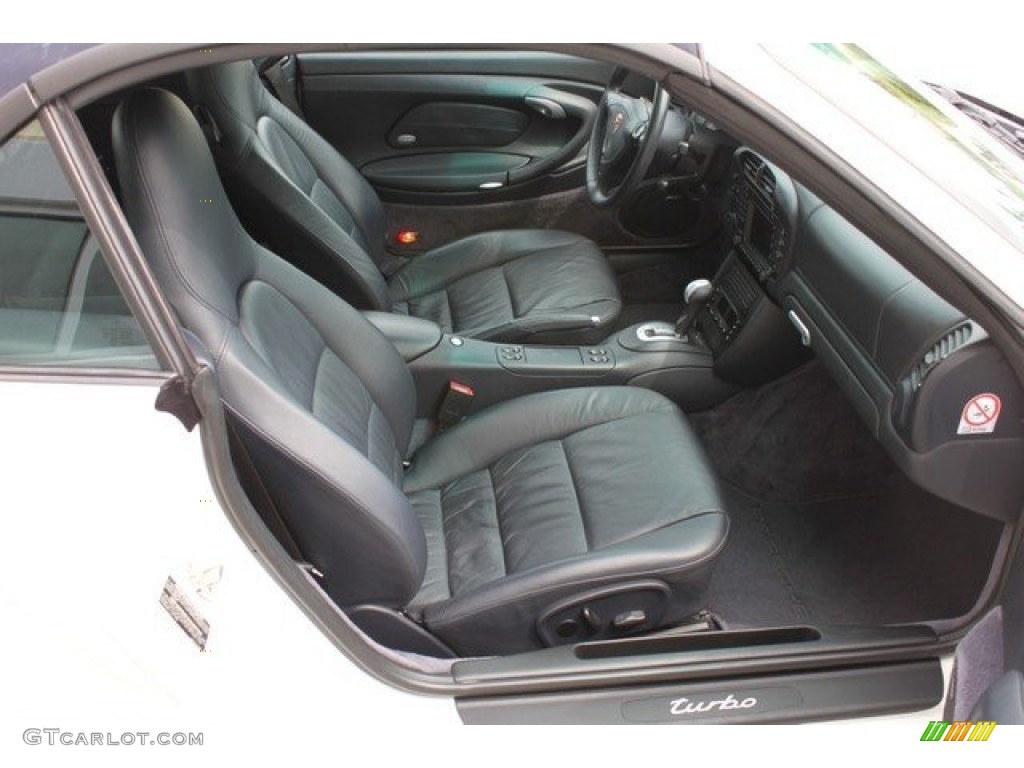 Metropol Blue Interior 2004 Porsche 911 Turbo Cabriolet Photo #50162279