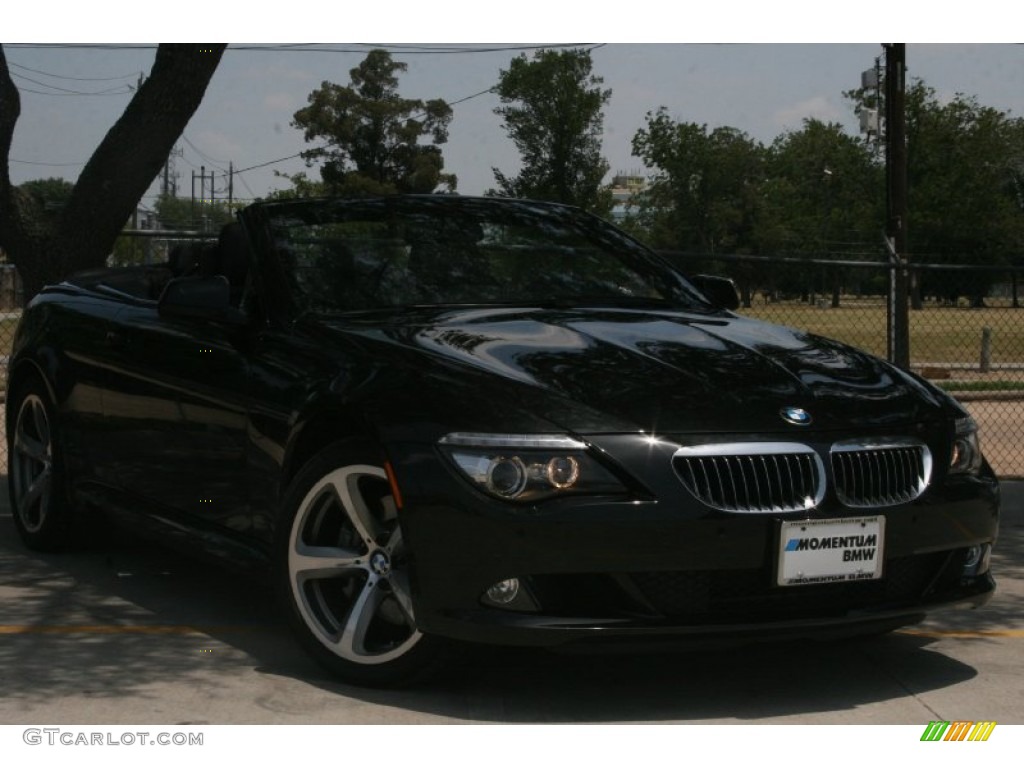 2010 6 Series 650i Convertible - Azurite Black Metallic / Black photo #1