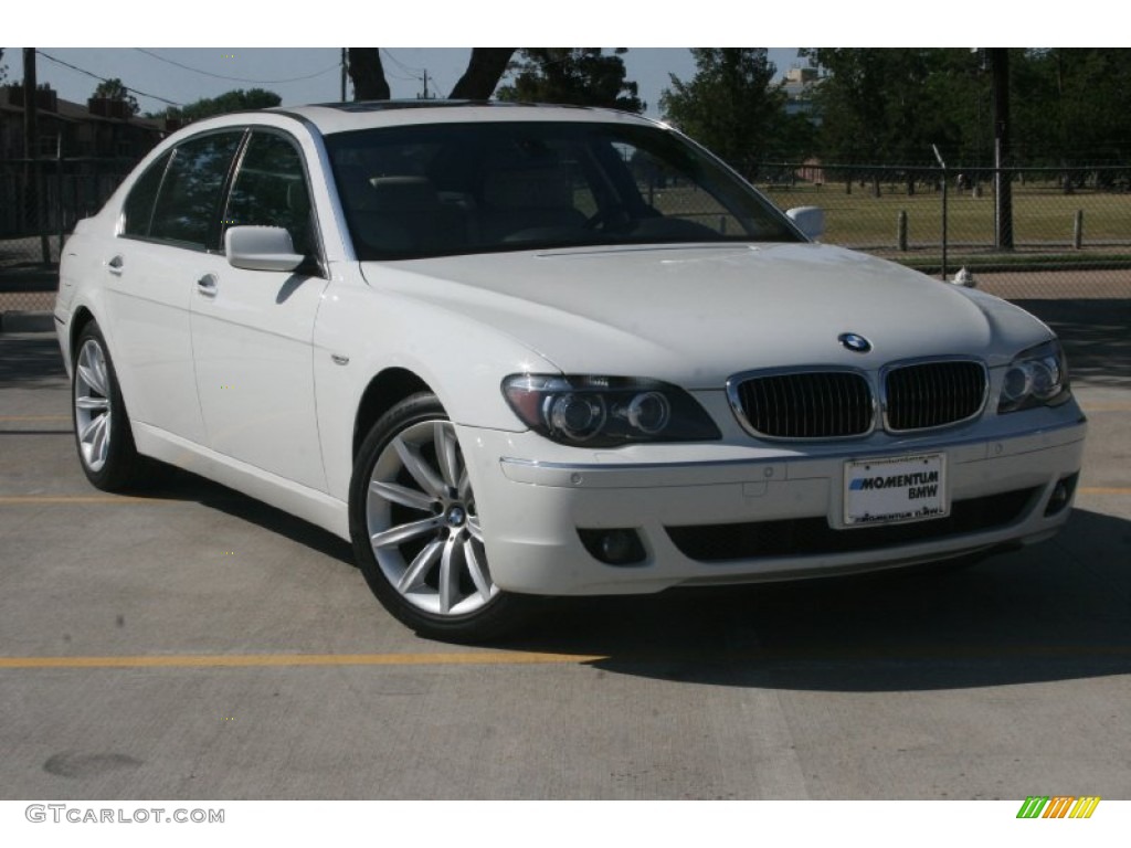 2008 7 Series 750Li Sedan - Alpine White / Platinum photo #1