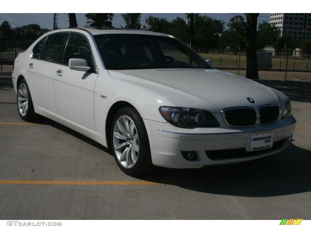 2008 7 Series 750Li Sedan - Alpine White / Platinum photo #2