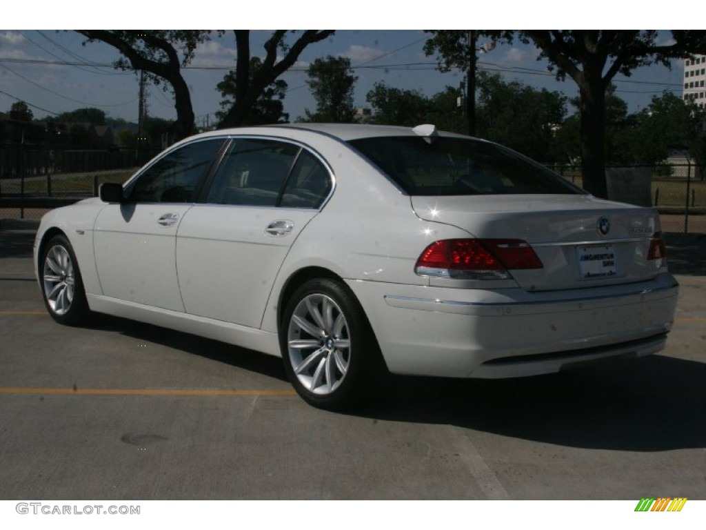 2008 7 Series 750Li Sedan - Alpine White / Platinum photo #3
