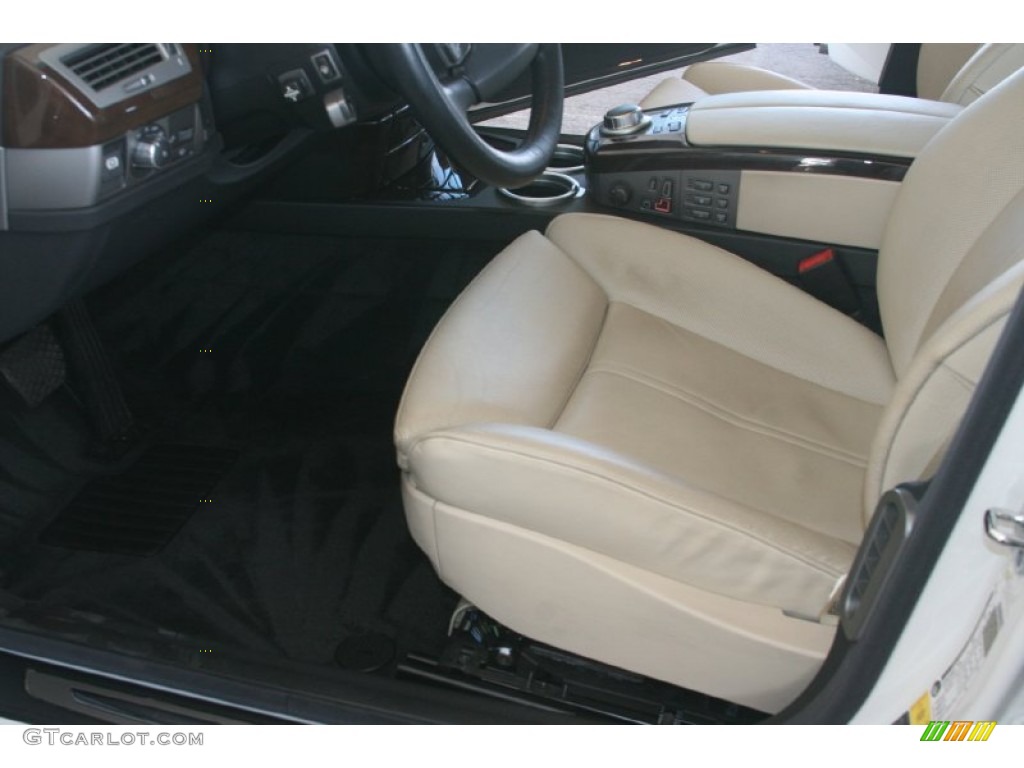 2008 7 Series 750Li Sedan - Alpine White / Platinum photo #6