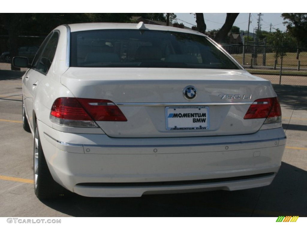 2008 7 Series 750Li Sedan - Alpine White / Platinum photo #9