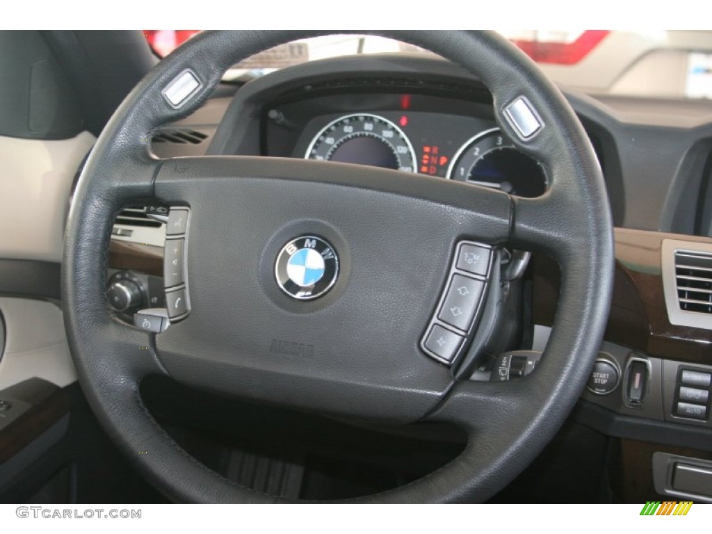 2008 7 Series 750Li Sedan - Alpine White / Platinum photo #13