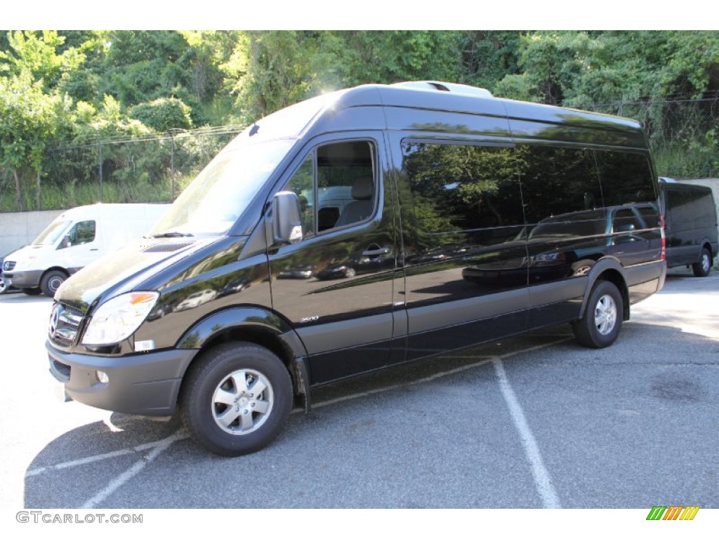 2011 Sprinter 2500 High Roof Passenger Van - Carbon Black Metallic / Black photo #1