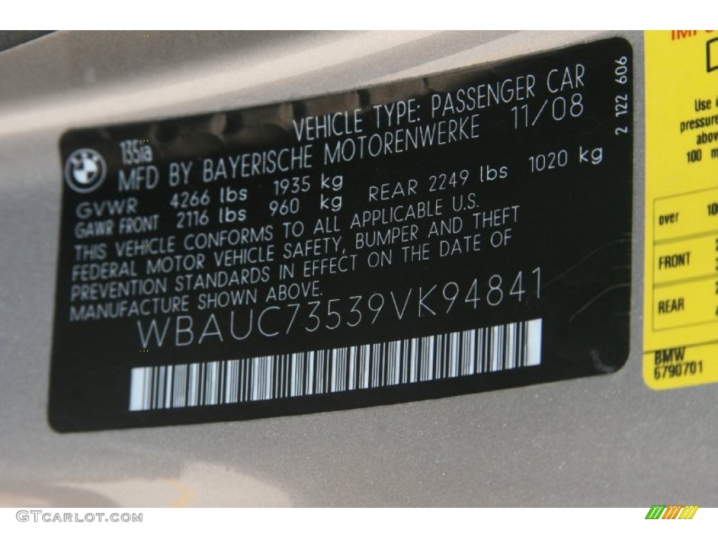2009 1 Series 135i Coupe - Space Grey Metallic / Black photo #8