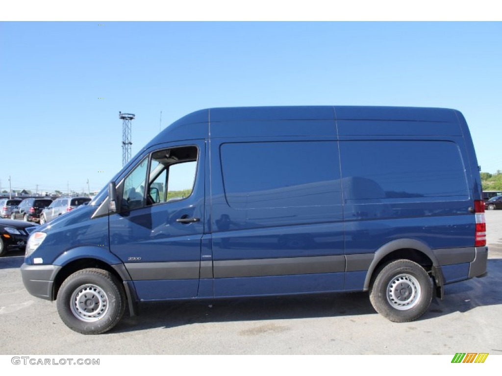 2011 Sprinter 2500 High Roof Cargo Van - Jasper Blue Metallic / Black photo #3