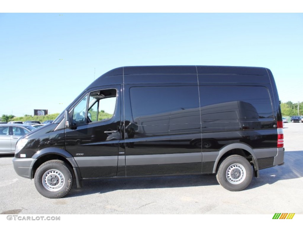 Black 2011 Mercedes-Benz Sprinter 2500 High Roof Cargo Van Exterior Photo #50164991