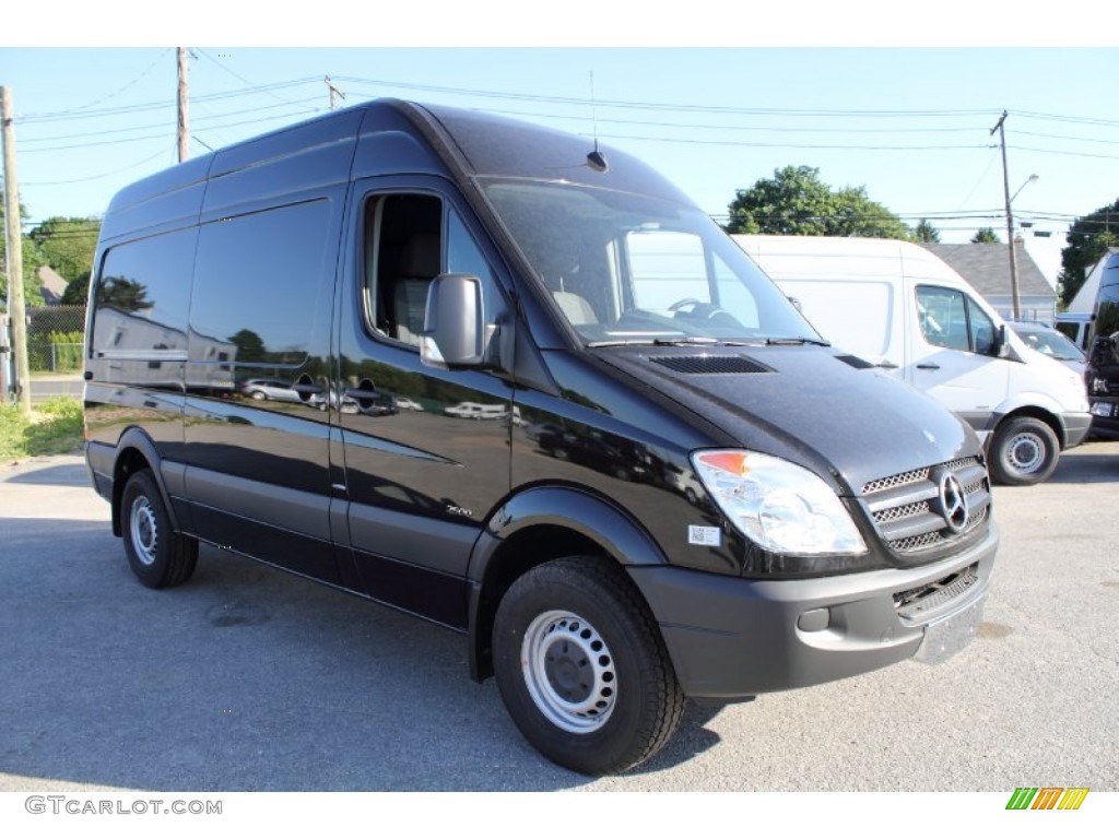 Black 2011 Mercedes-Benz Sprinter 2500 High Roof Cargo Van Exterior Photo #50165039